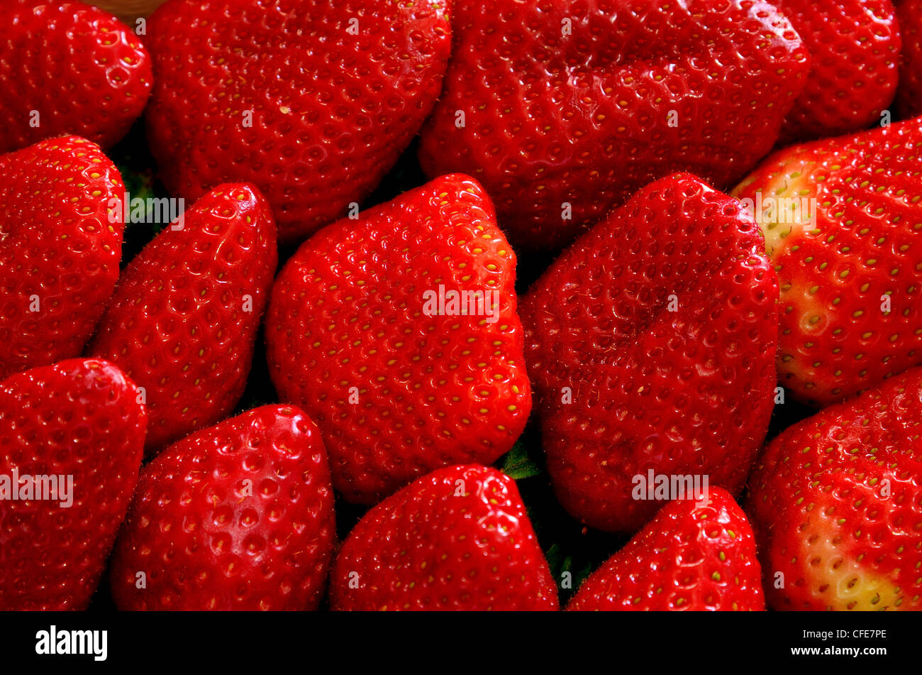 A close up of fresh red strawberry Stock Photo - Alamy