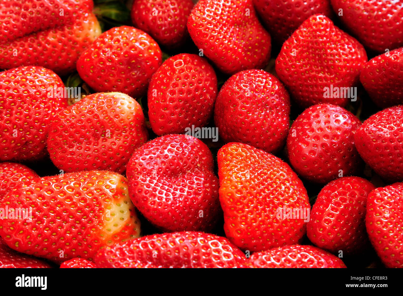 A close up of fresh red strawberry Stock Photo - Alamy