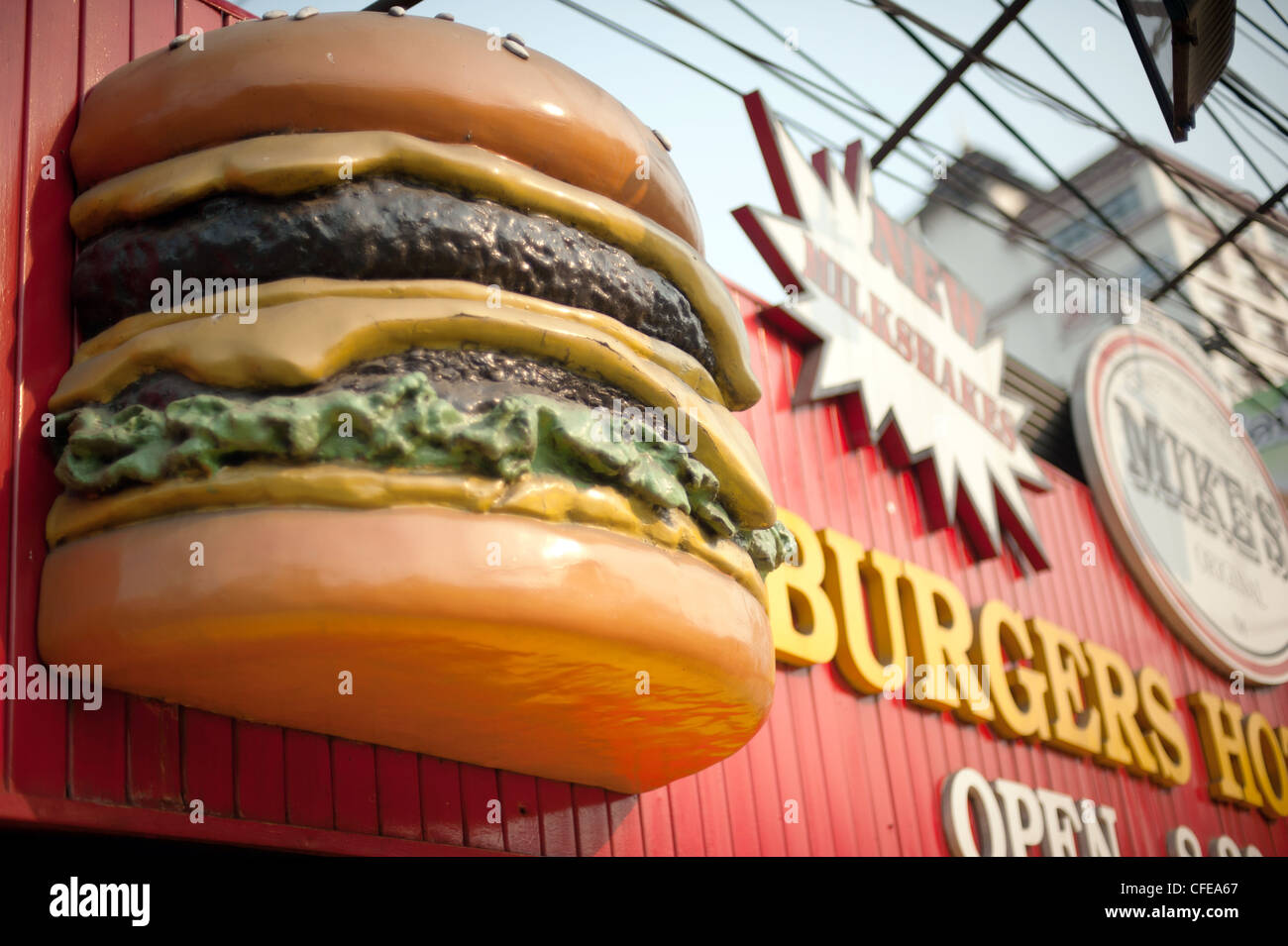 Giant Hamburger Stock Photo - Alamy