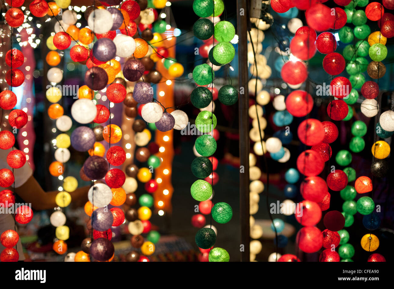 Colourful Lights. Stock Photo