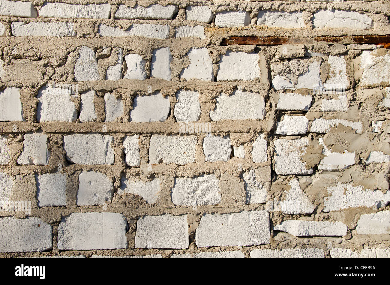 white bricks wall background and texture Stock Photo - Alamy