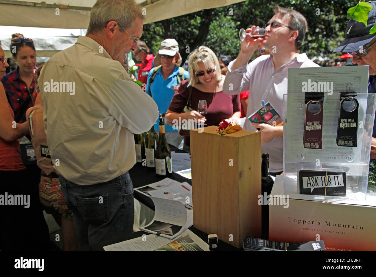 Wine tasting event with local wineries in Sydney, Australia Stock Photo ...