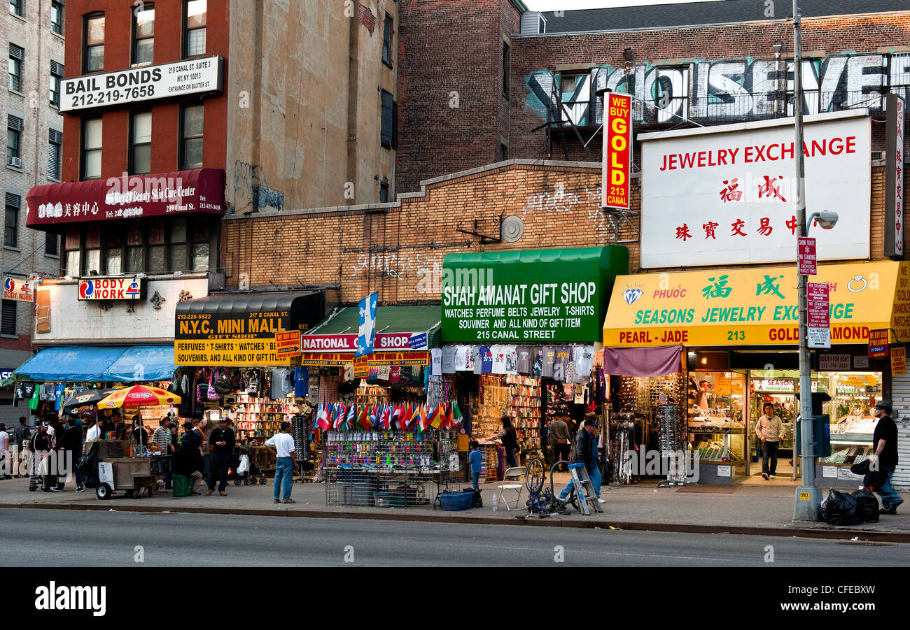 Chinatown storefronts NYC Stock Photo Alamy