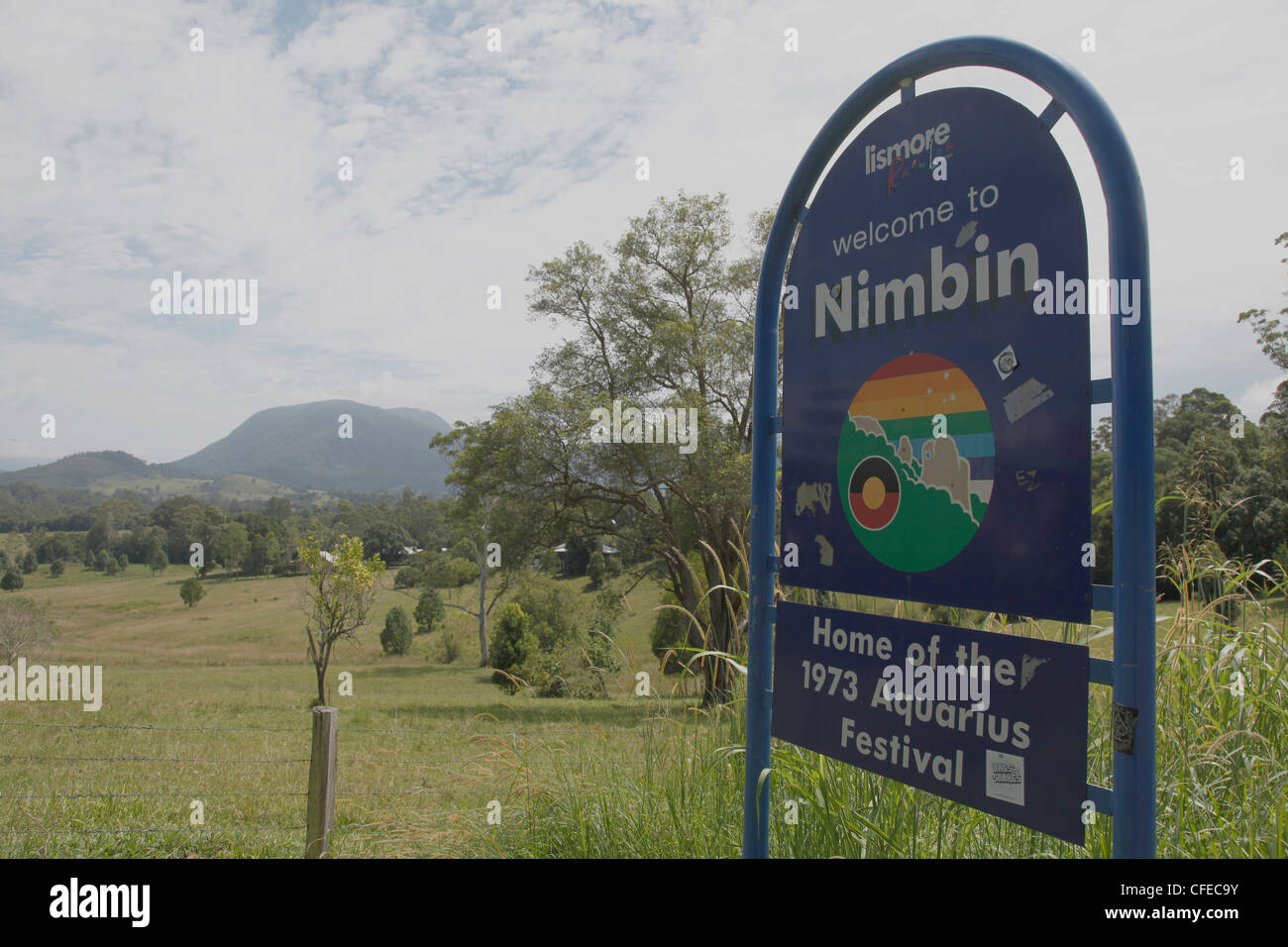 The hippy town of Nimbin in New South Wales, Australia, where the 1973 ...