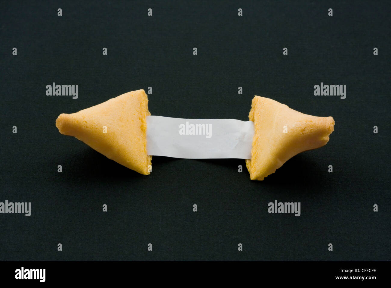 Broken Fortune Cookie with blank Space for your message Stock Photo Alamy