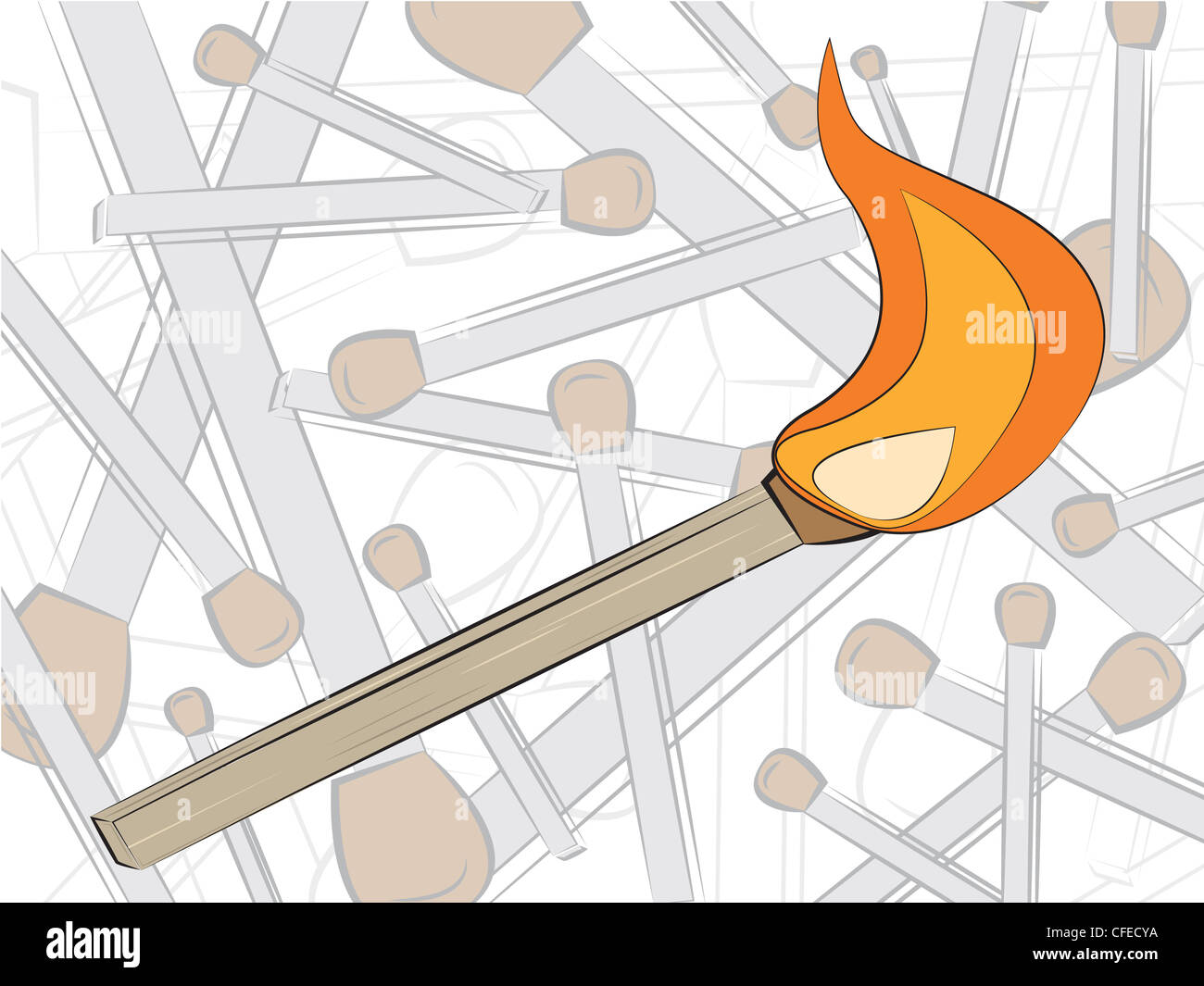 Fire flame drawing hires stock photography and images Alamy