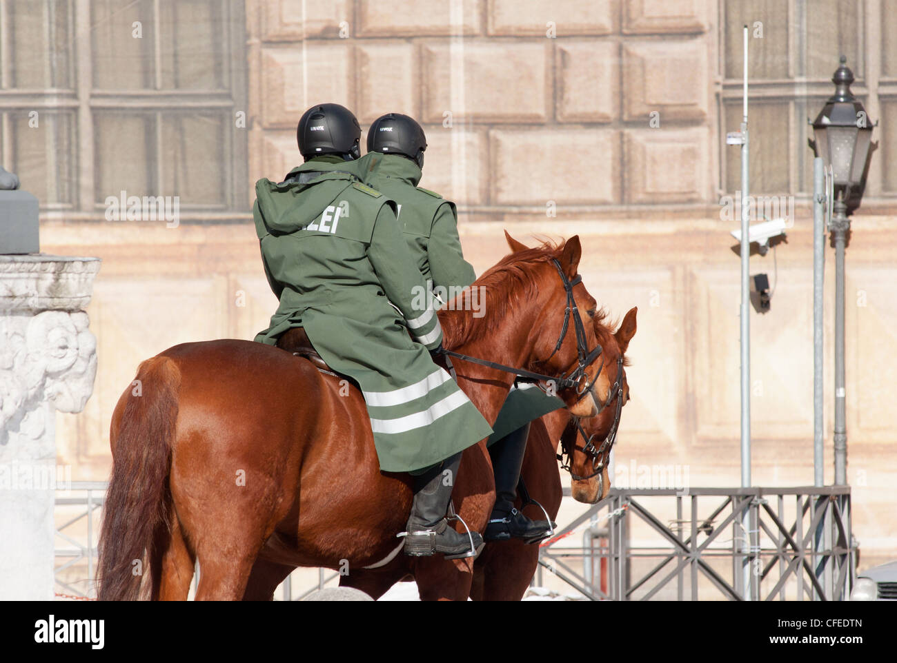 German police on horseback, in Munich, Germany Stock Photo - Alamy