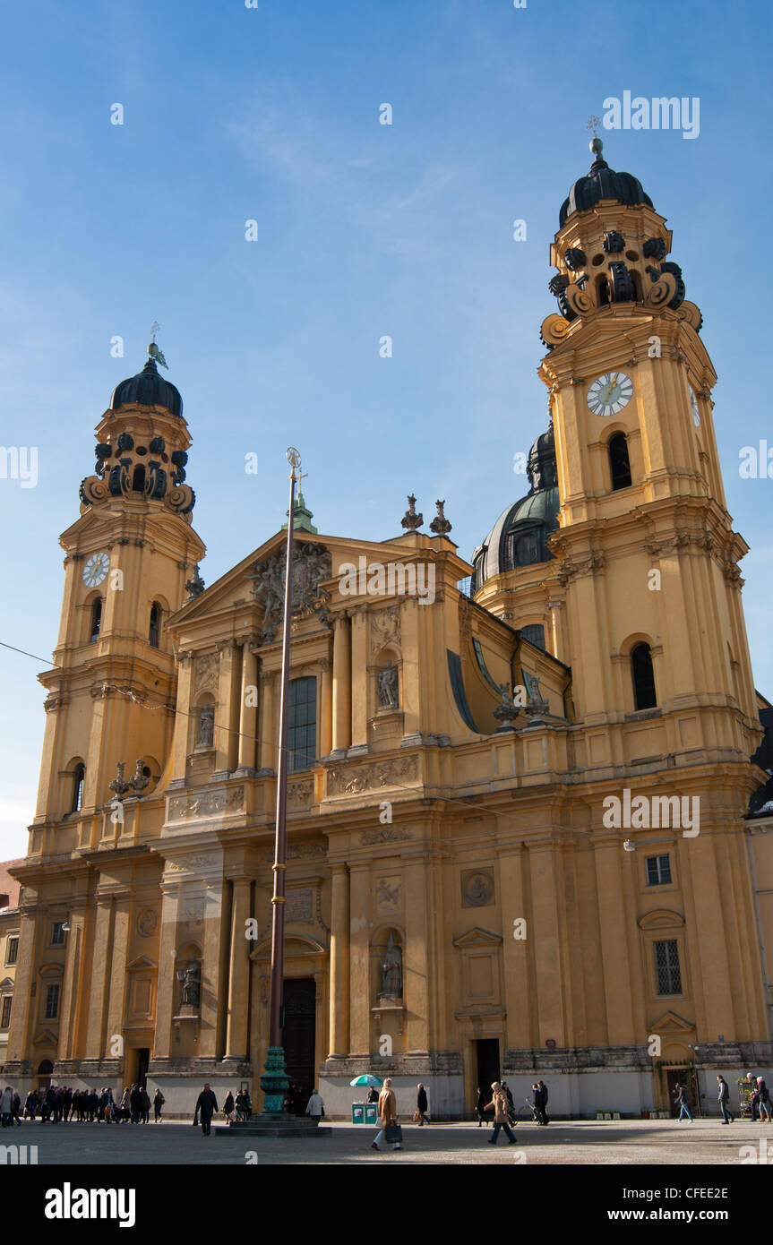 Theatiner church in Munich, Germany. Stock Photo