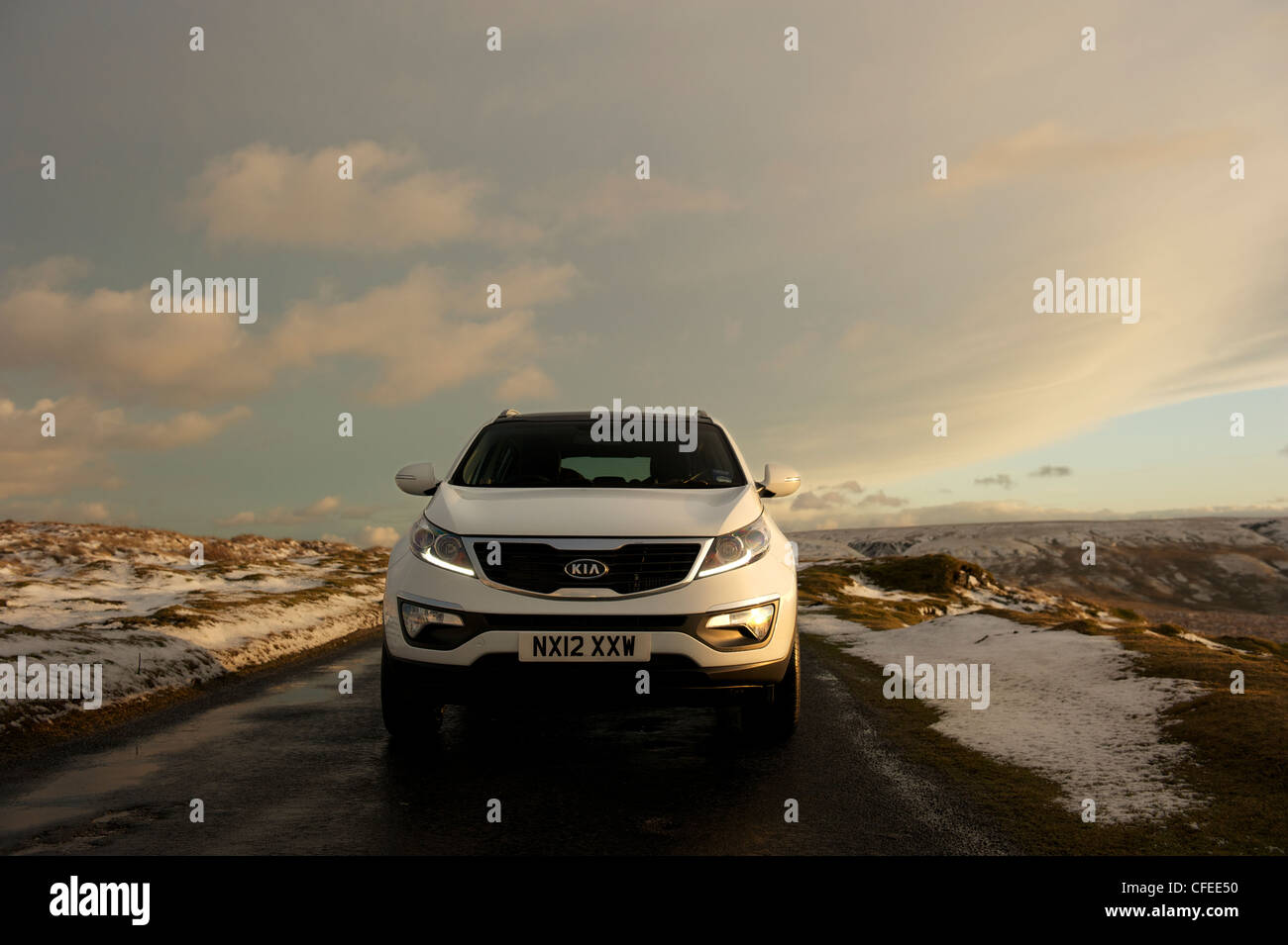 KIA SPORTAGE, front view Stock Photo Alamy