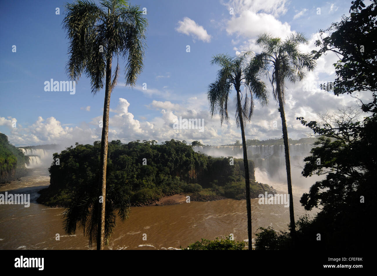 Iguazu Falls and Iguazu River, Misiones, Argentina Stock Photo