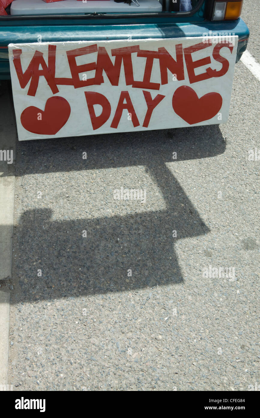 Valentines Day Sign. Adelaide, Australia Stock Photo Alamy