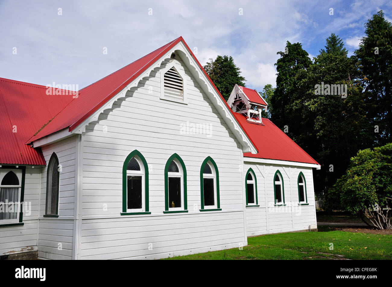 Historic Church of Epiphany, Jollies Pass Road, Hanmer Springs, North Canterbury, Canterbury Region, South Island, New Zealand Stock Photo