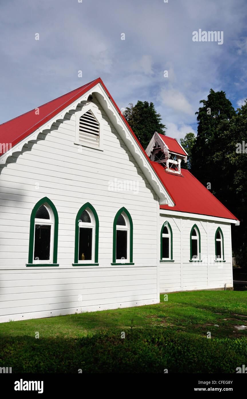 Historic Church of Epiphany, Jollies Pass Road, Hanmer Springs, North Canterbury, Canterbury Region, South Island, New Zealand Stock Photo