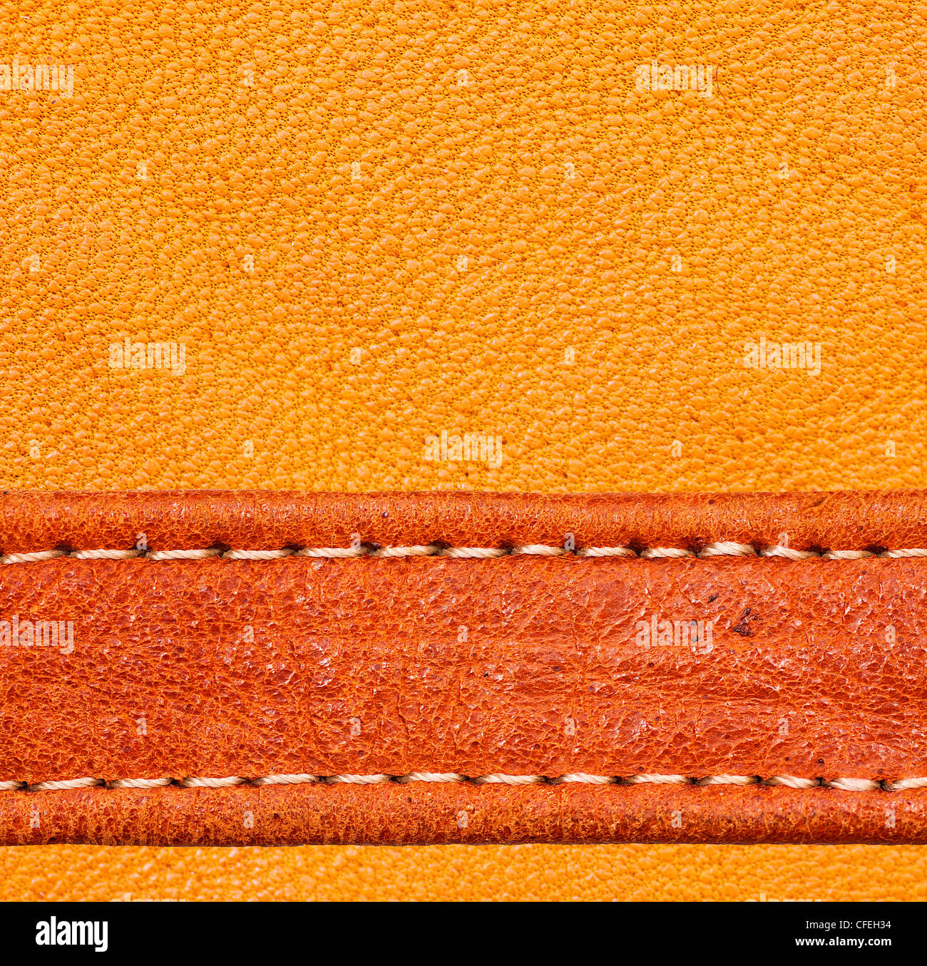 A brown leather texture. high resolution. Stock Photo