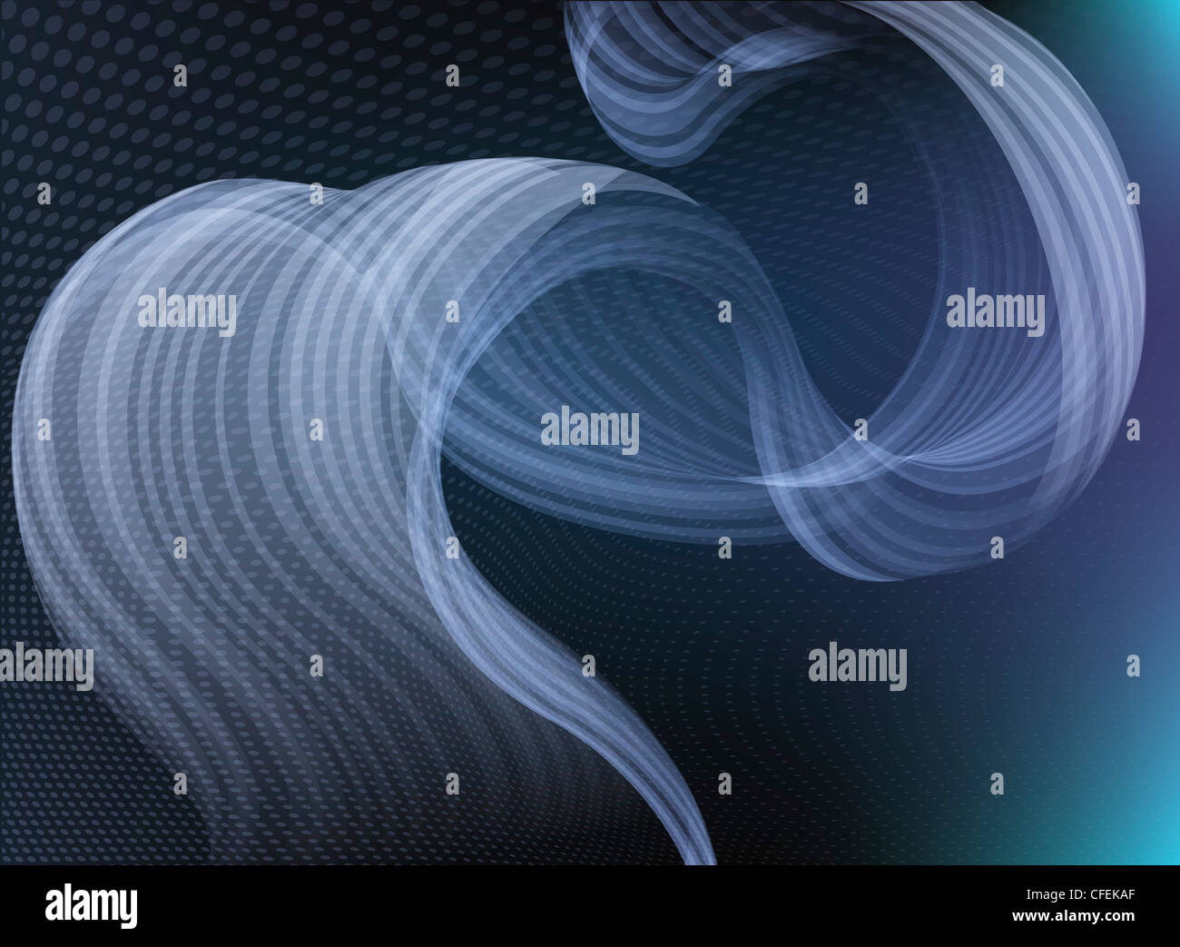 An abstract background featuring an abstract smoke like shape Stock Photo