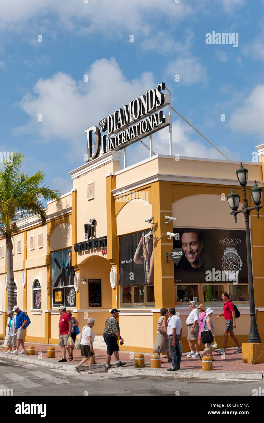 Diamonds International, Oranjestad, Aruba, The Caribbean Stock Photo ...