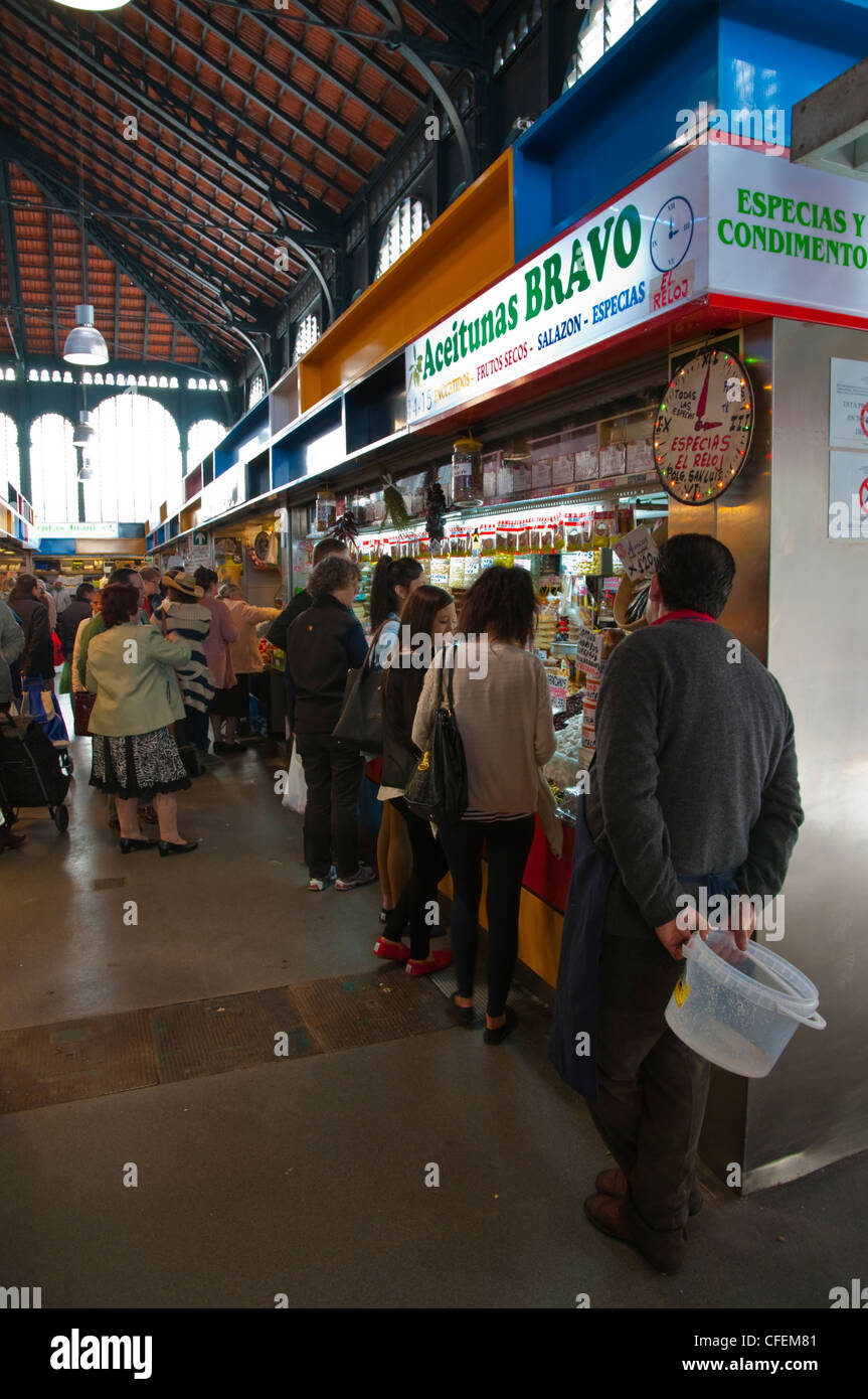 Mercado Central de Atarazanas market hall Malaga Andalusia Spain Europe Stock Photo