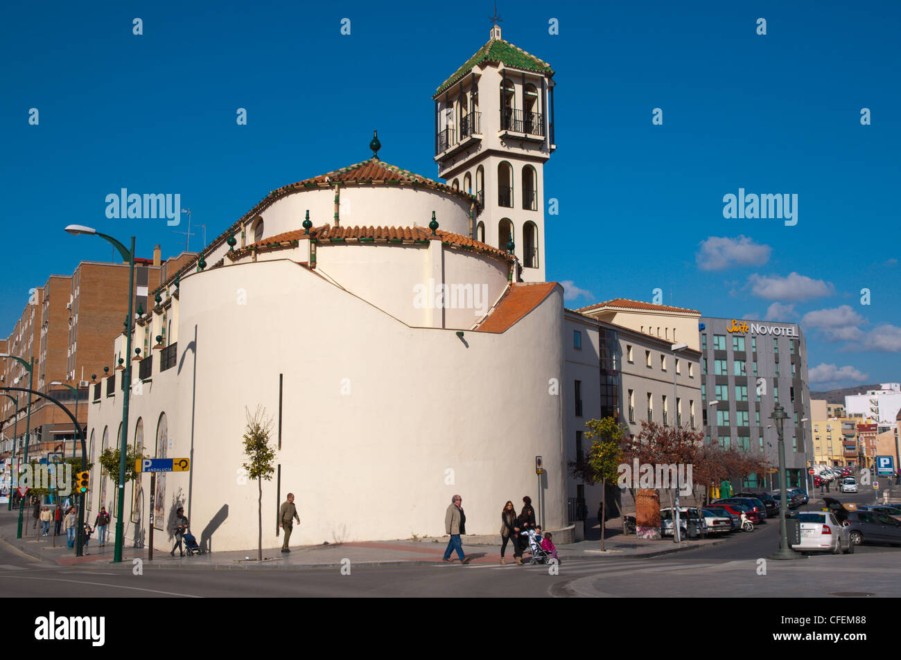 Basilica de la Esperanza church central Malaga Andalusia Spain Europe Stock Photo