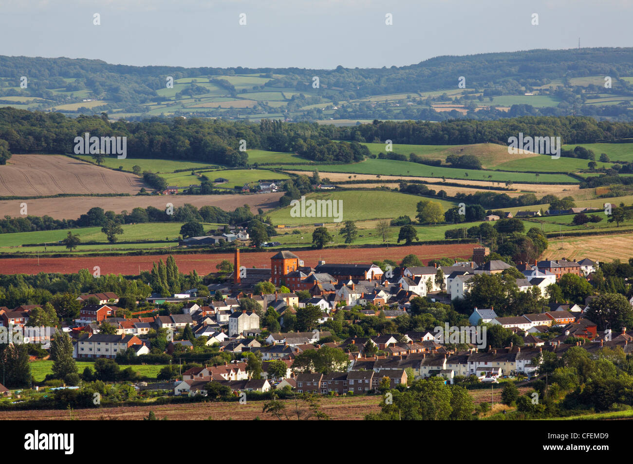 View over Somerset, England, UK Stock Photo Alamy