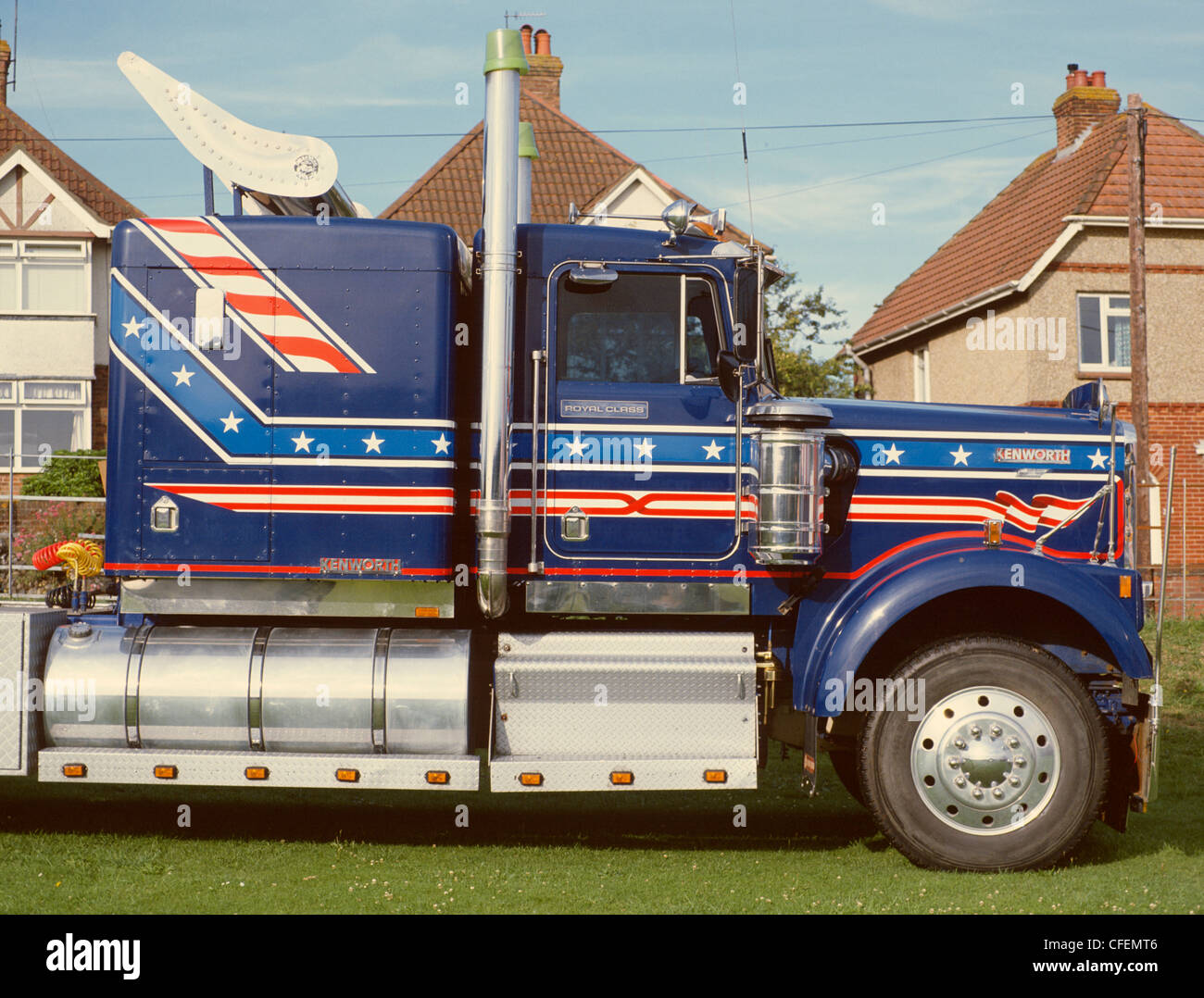 Salisbury Wilts American Circus Trucks Stock Photo