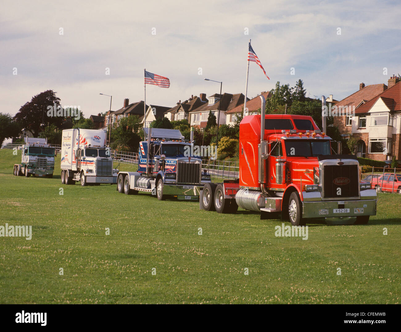 Salisbury Wilts American Circus Trucks Stock Photo