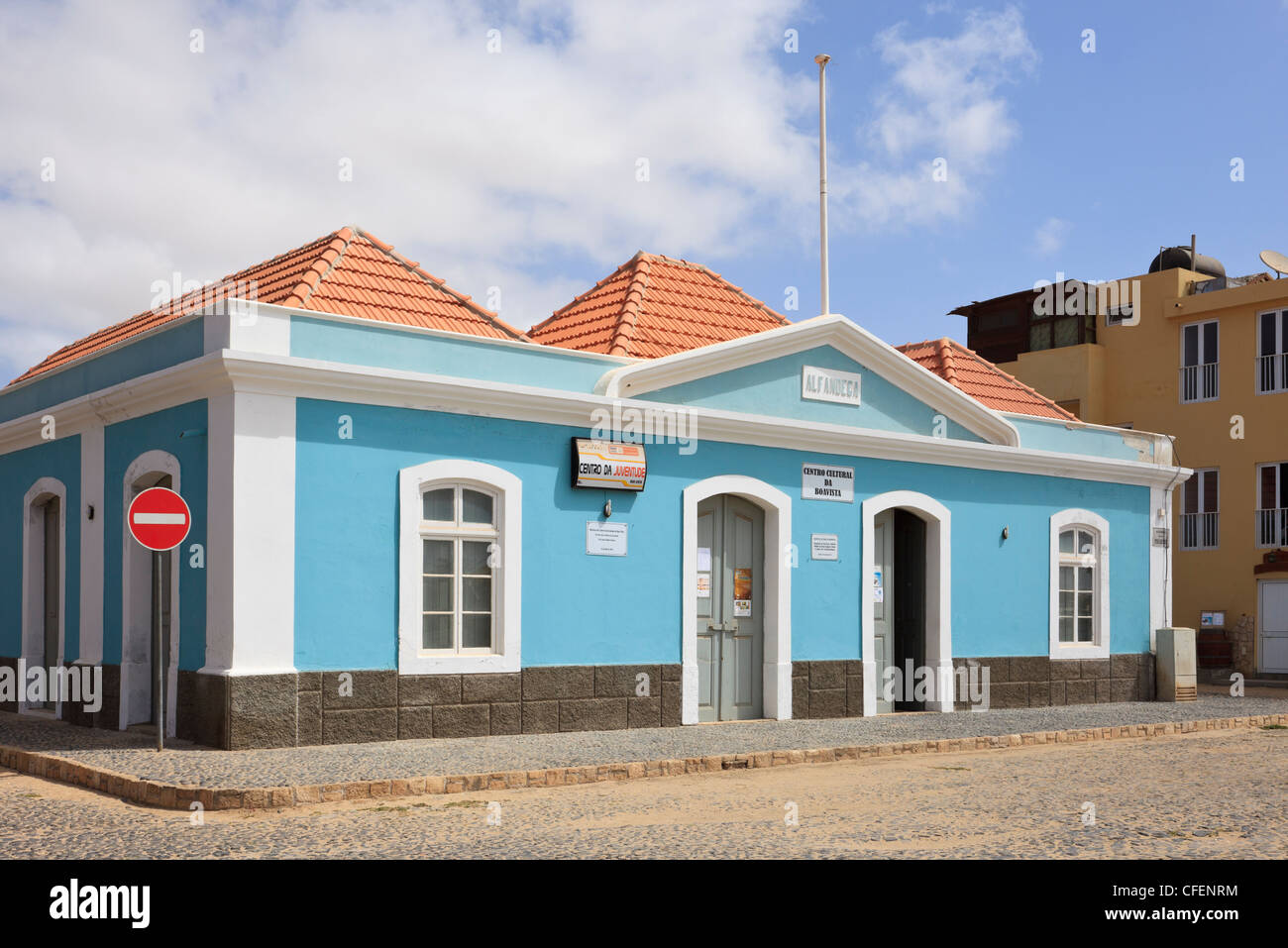 Sal Rei, Boa Vista, Cape Verde Islands. Cultural Centre in 19th century