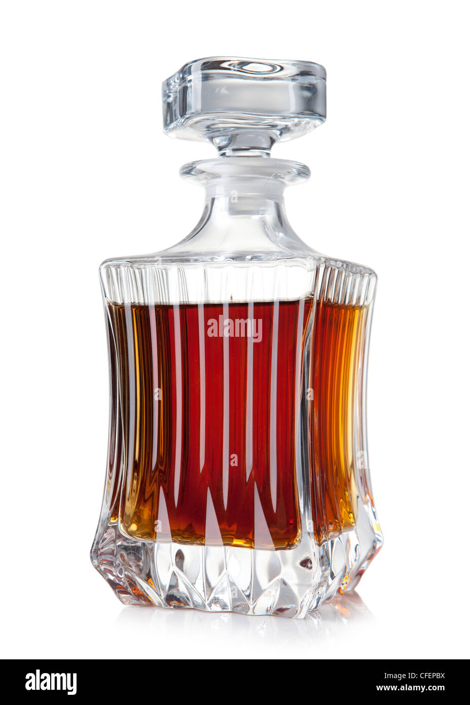 decanter of brandy Stock Photo Alamy