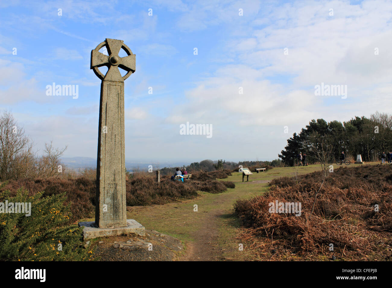 Celtic Cross at Gibbet Hill, Hindhead Surrey England UK Stock Photo Alamy