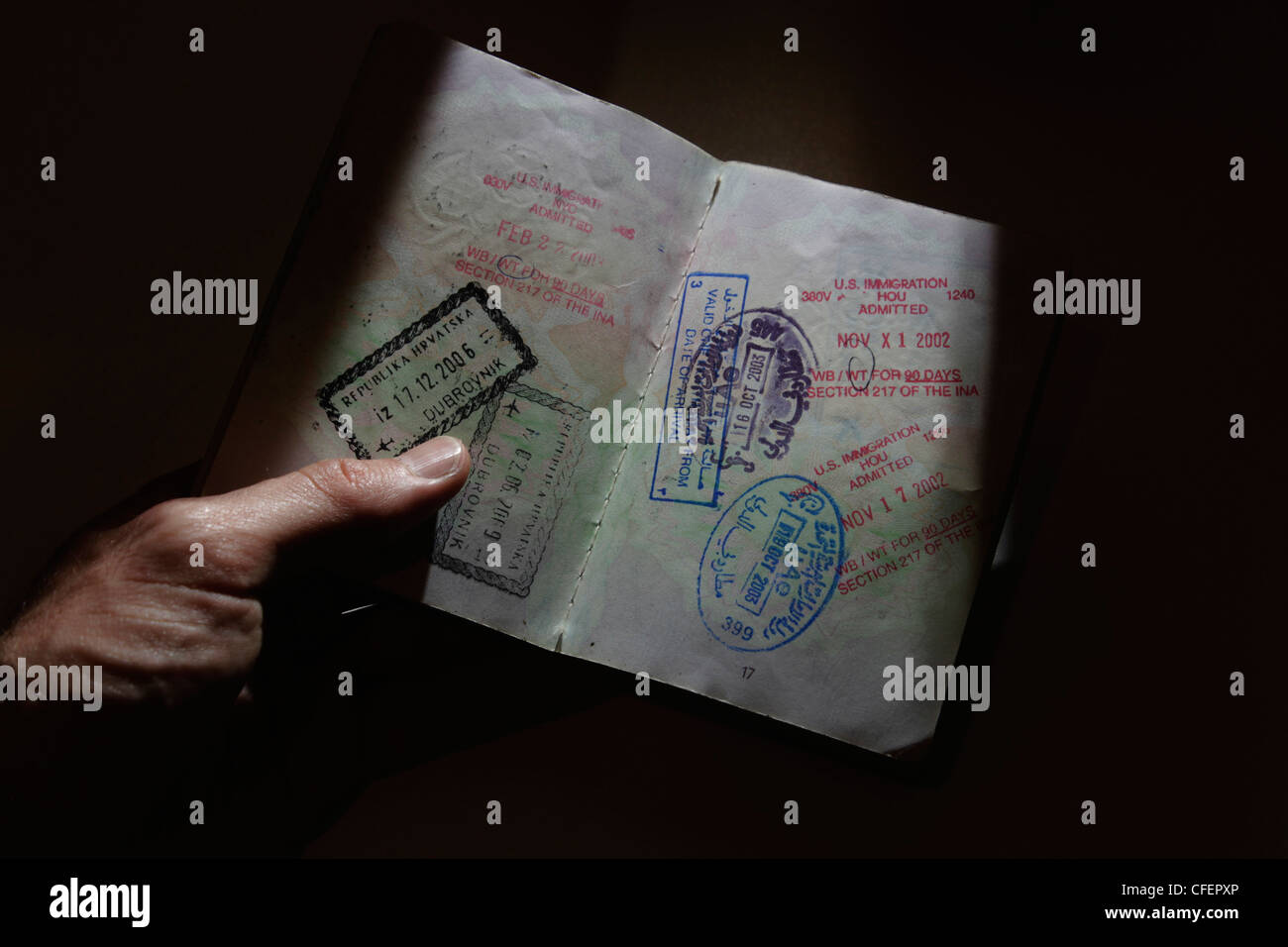 Passport stamps hi-res stock photography and images - Alamy