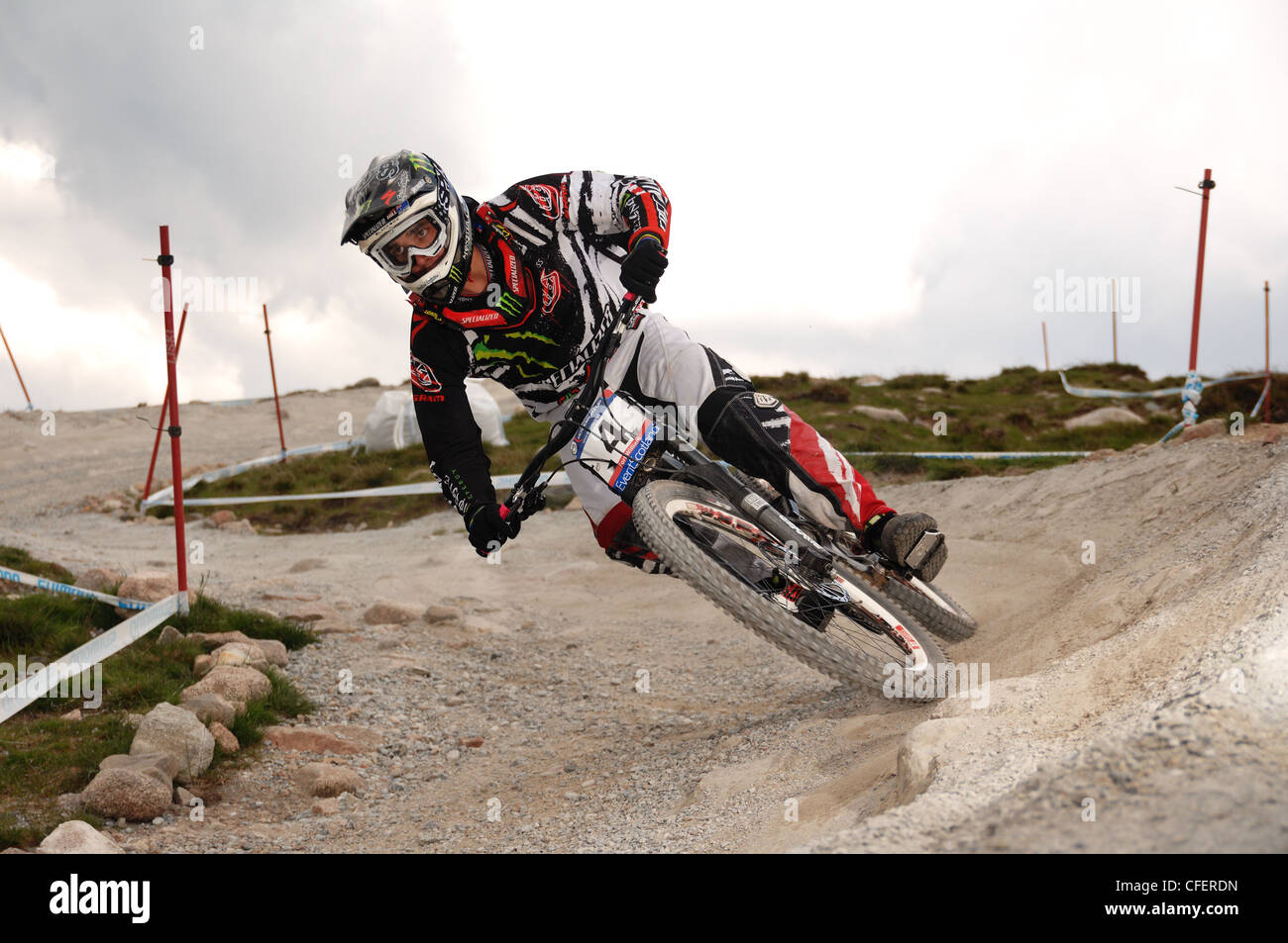world cup downhill race nevis range Stock Photo Alamy