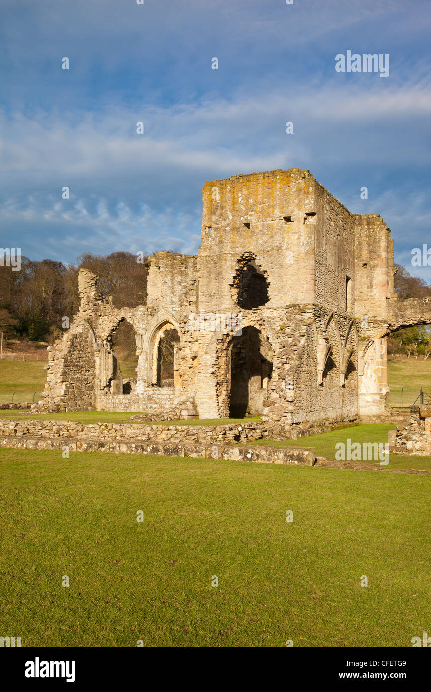 The ruins of Easby Abbey founded 1155 as a Premonstratensian Abbey on