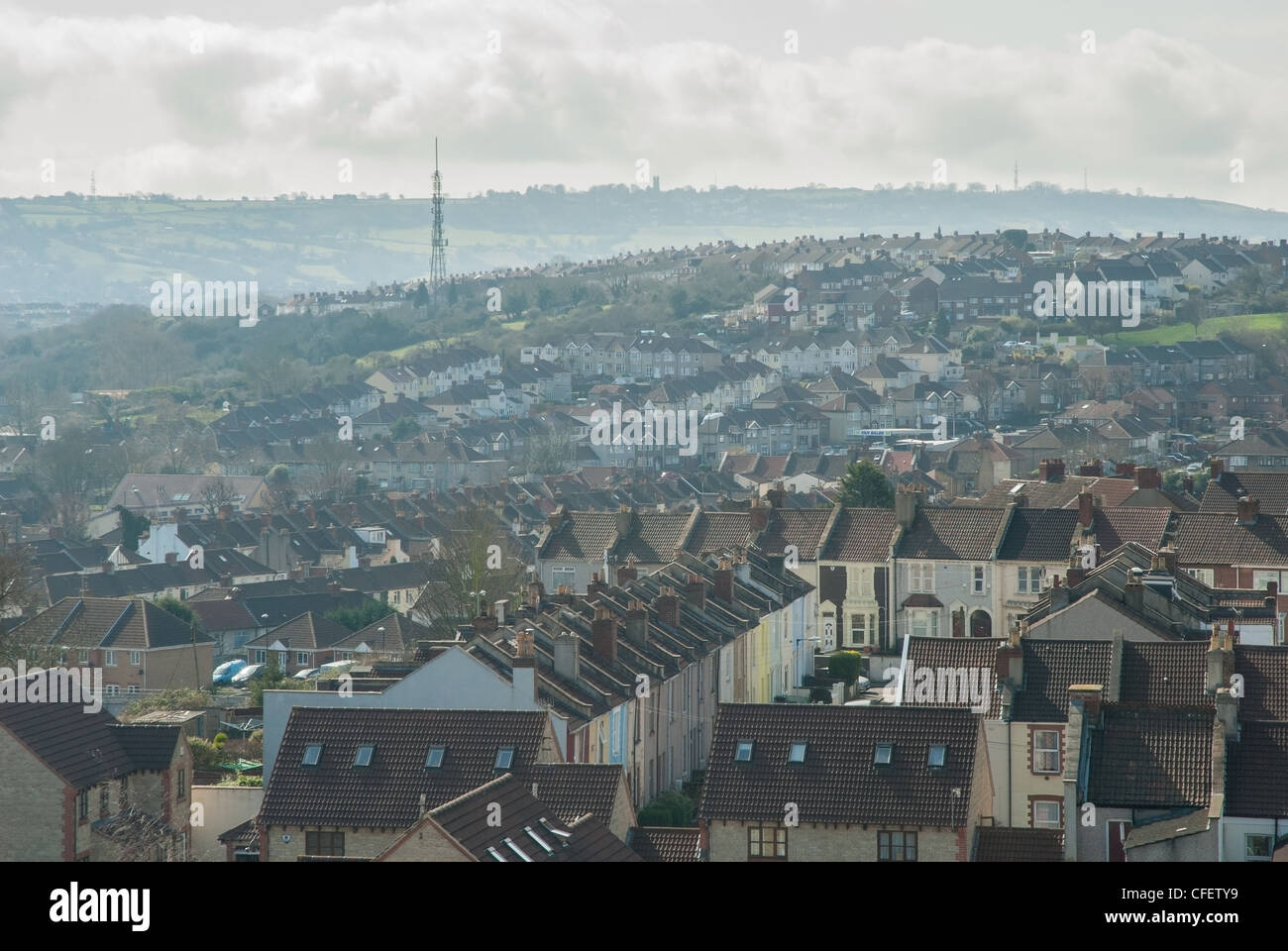 Views of Bristol as seen from the area of Bedminster Stock Photo Alamy