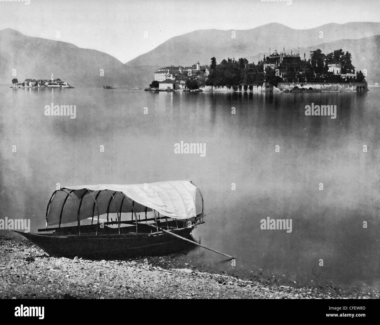 Lake Maggiore, Isola Bella, Italy, circa 1894 Stock Photo