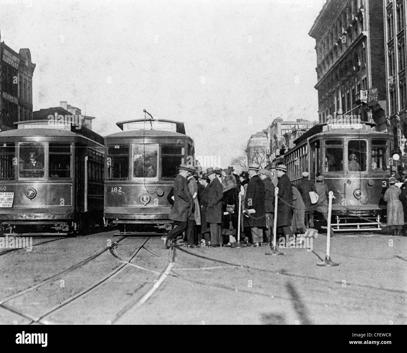 Washington, D.C., 15th & New York Avenue, circa 1925 Stock Photo