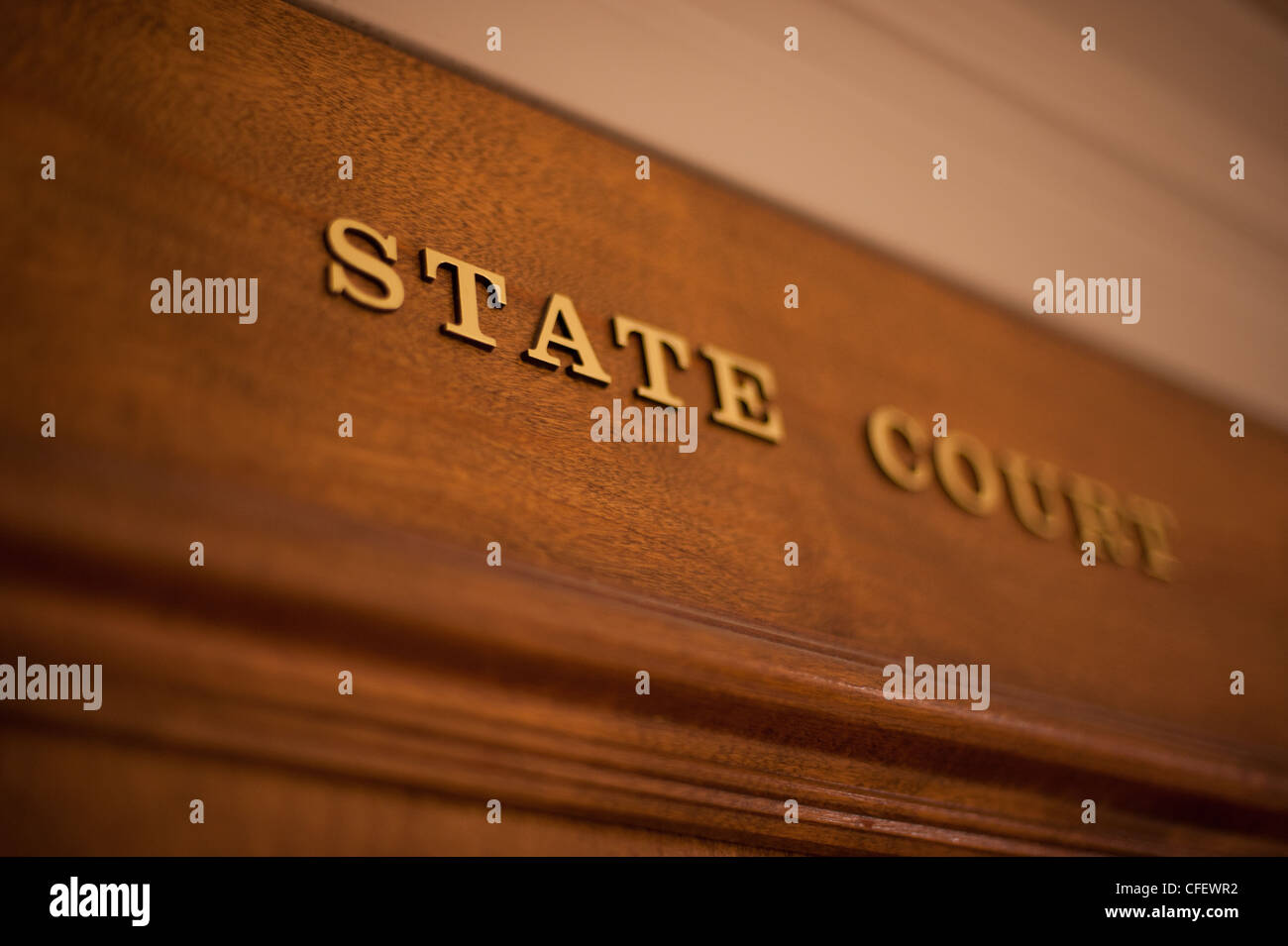 State Court Letters Stock Photo