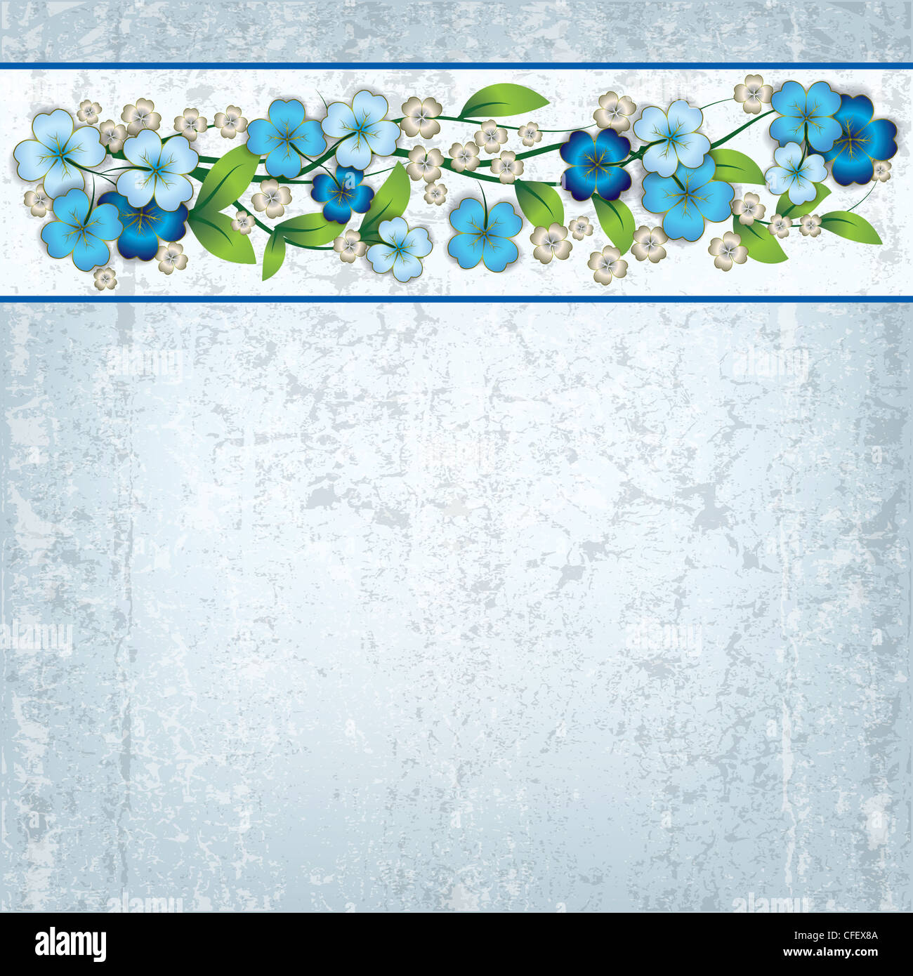 Spring Grey Background abstract grunge grey background with blue spring flowers Stock Photo ...