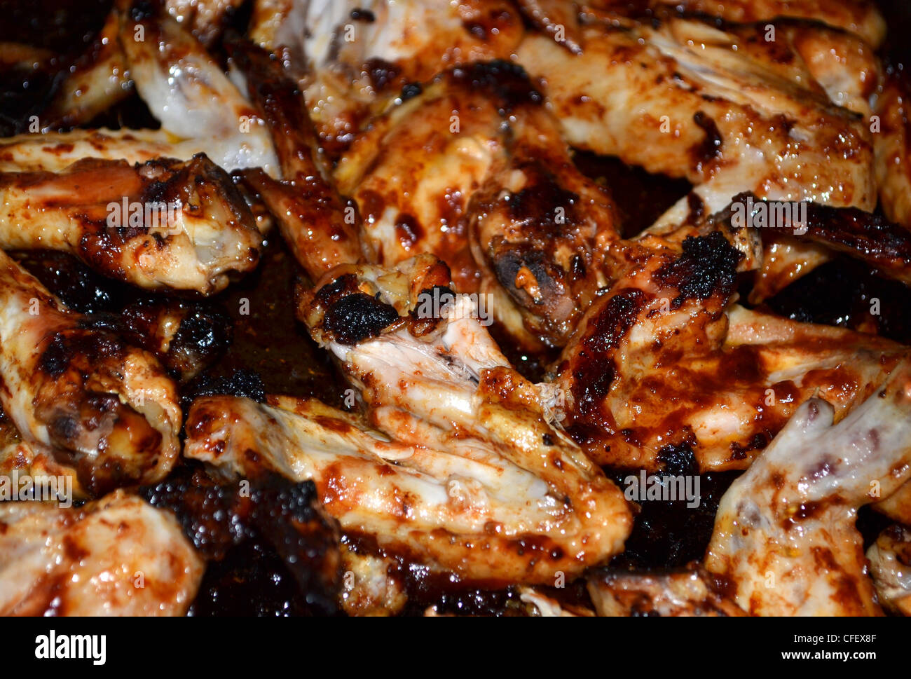 chicken wings, chicken wing bones Stock Photo Alamy