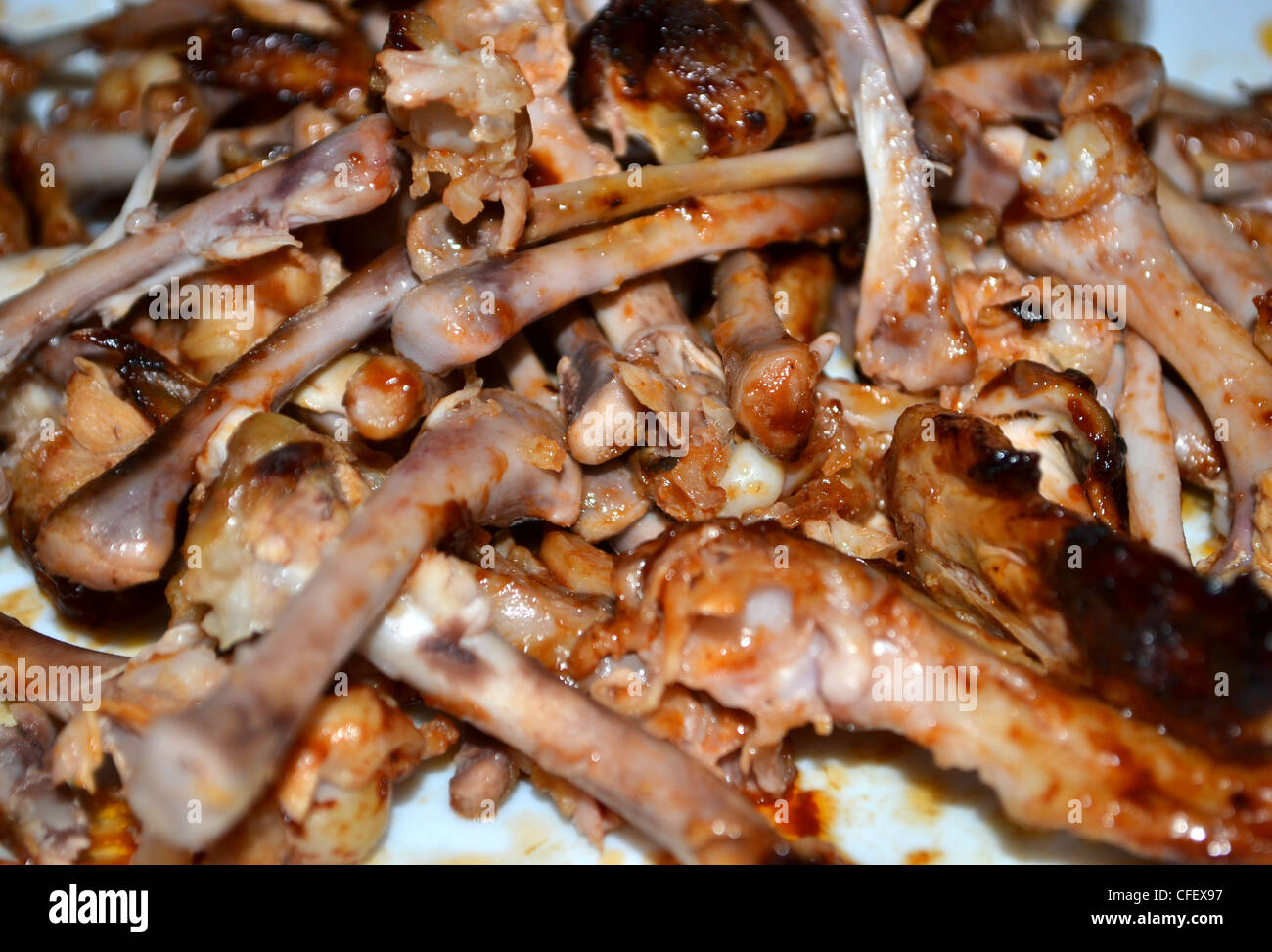 chicken wings, chicken wing bones Stock Photo Alamy