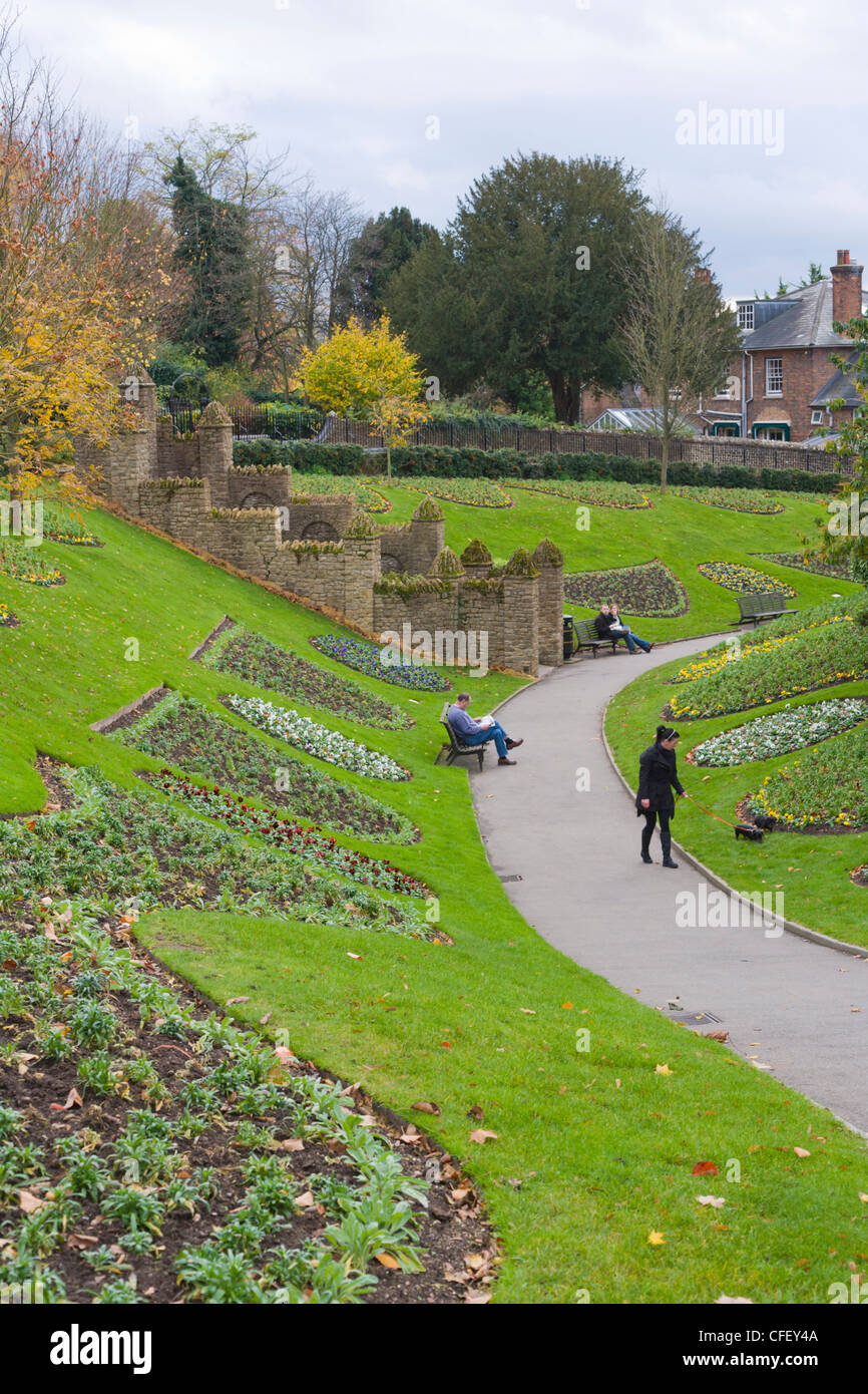 Castle Grounds, Guildford, Surrey, England, UK Stock Photo