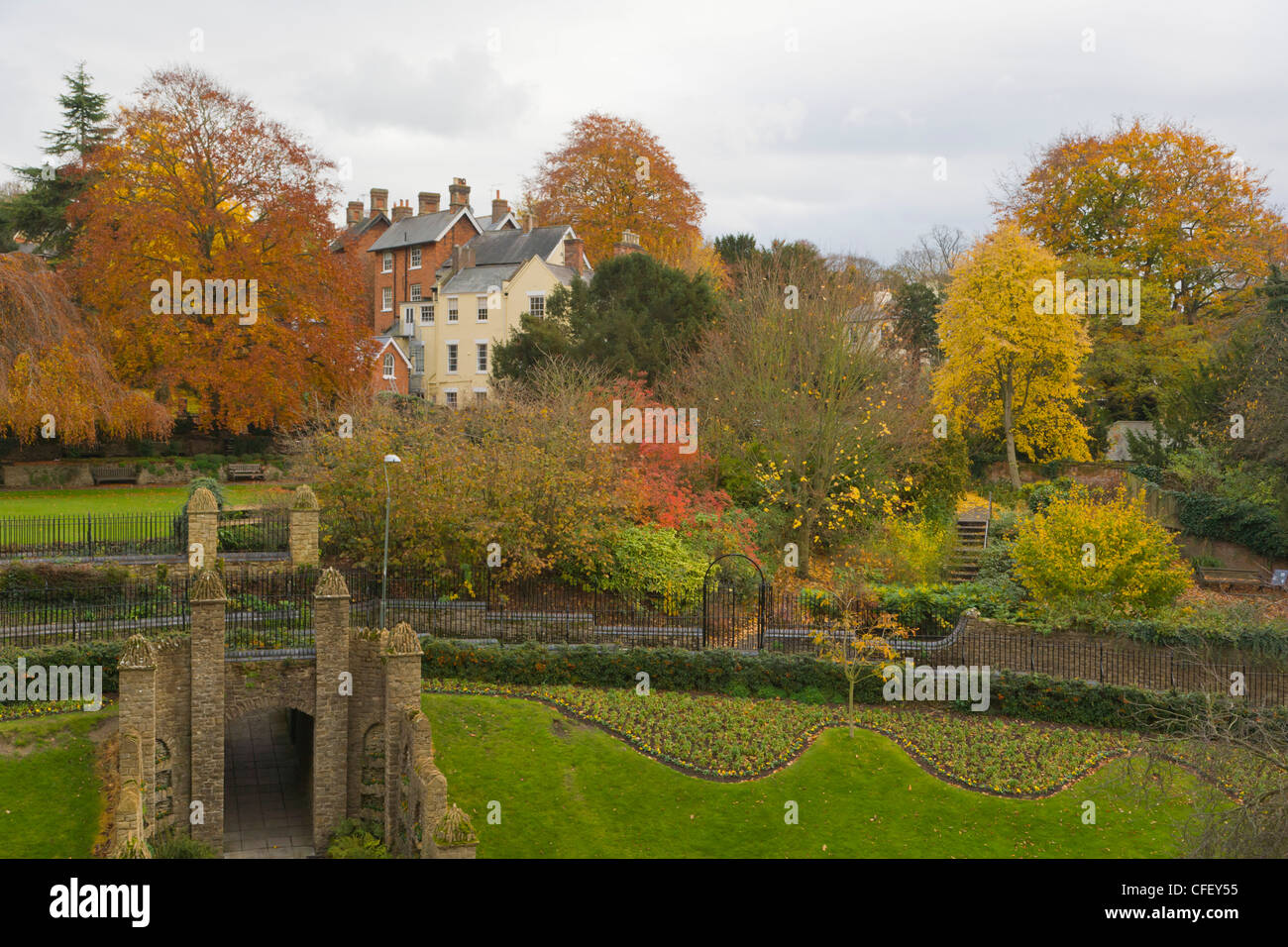Castle Grounds, Guildford, Surrey, England, UK Stock Photo