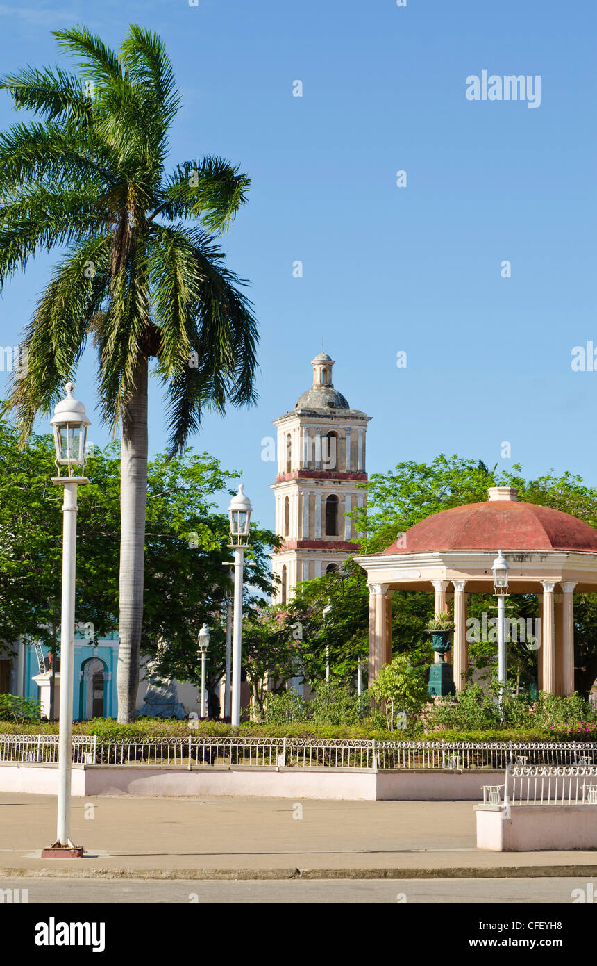 Plaza Mayor in Remedios, Cuba, West Indies, Central America Stock Photo