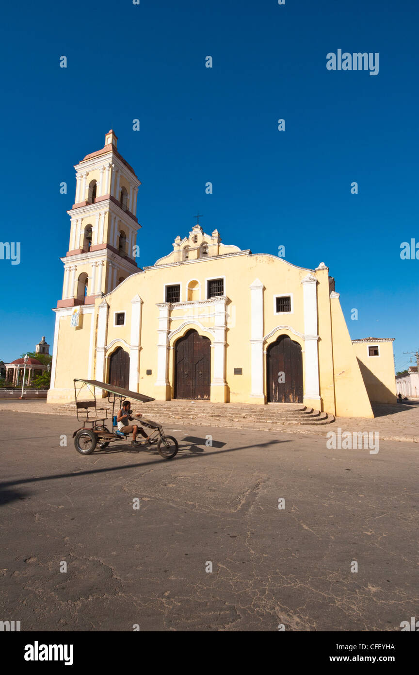 Iglesia Mayor of San Juan Bautista church in Remedios, Cuba, West Indies, Central America Stock Photo