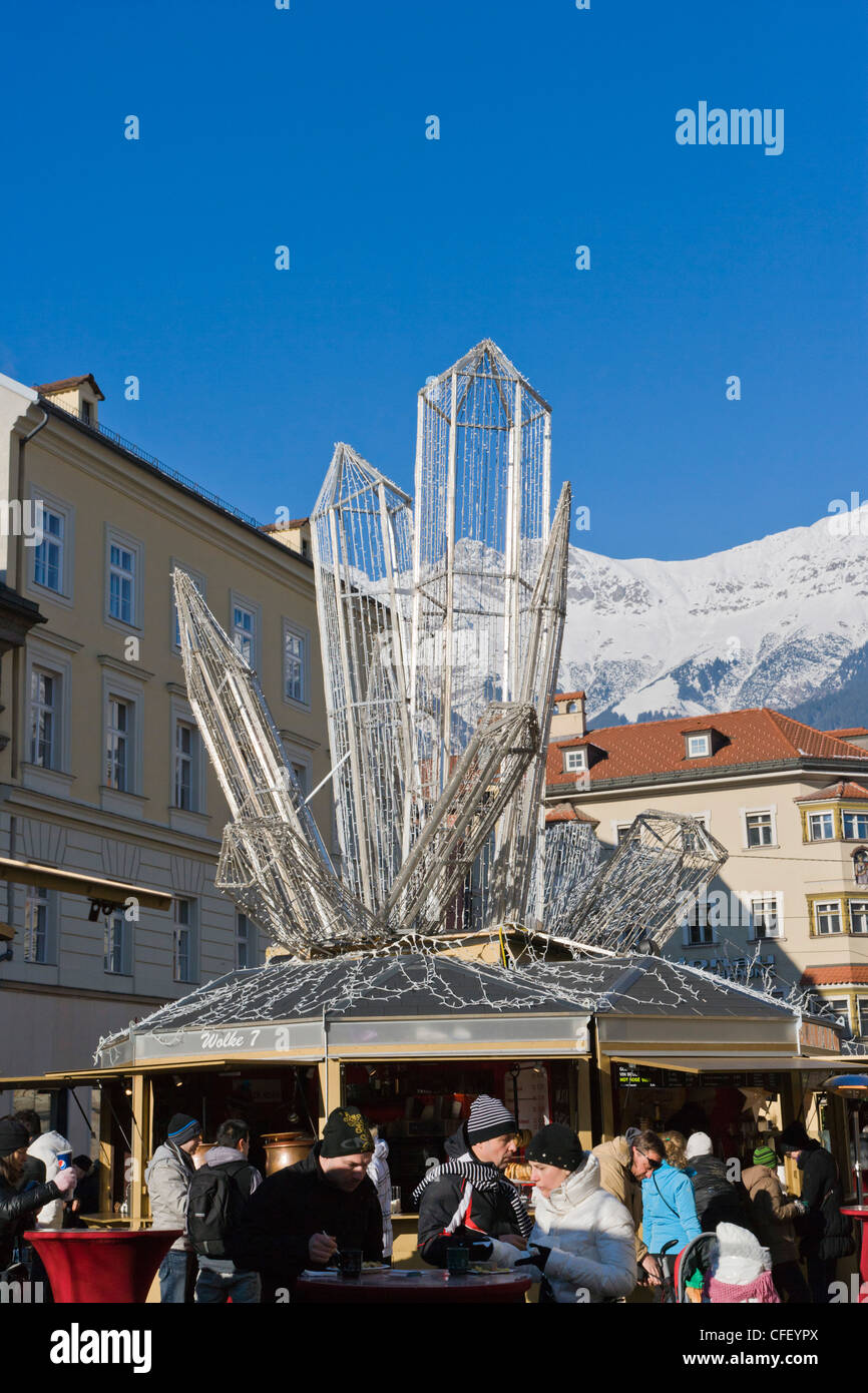 Maria Theresien Strasse, Innsbruck, Tyrol, Austria Stock Photo
