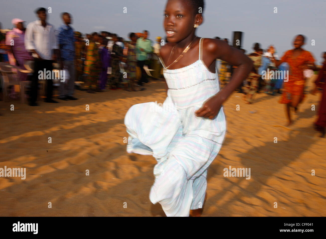 Evangelical gathering in Lome, Togo, West Africa, Africa Stock Photo