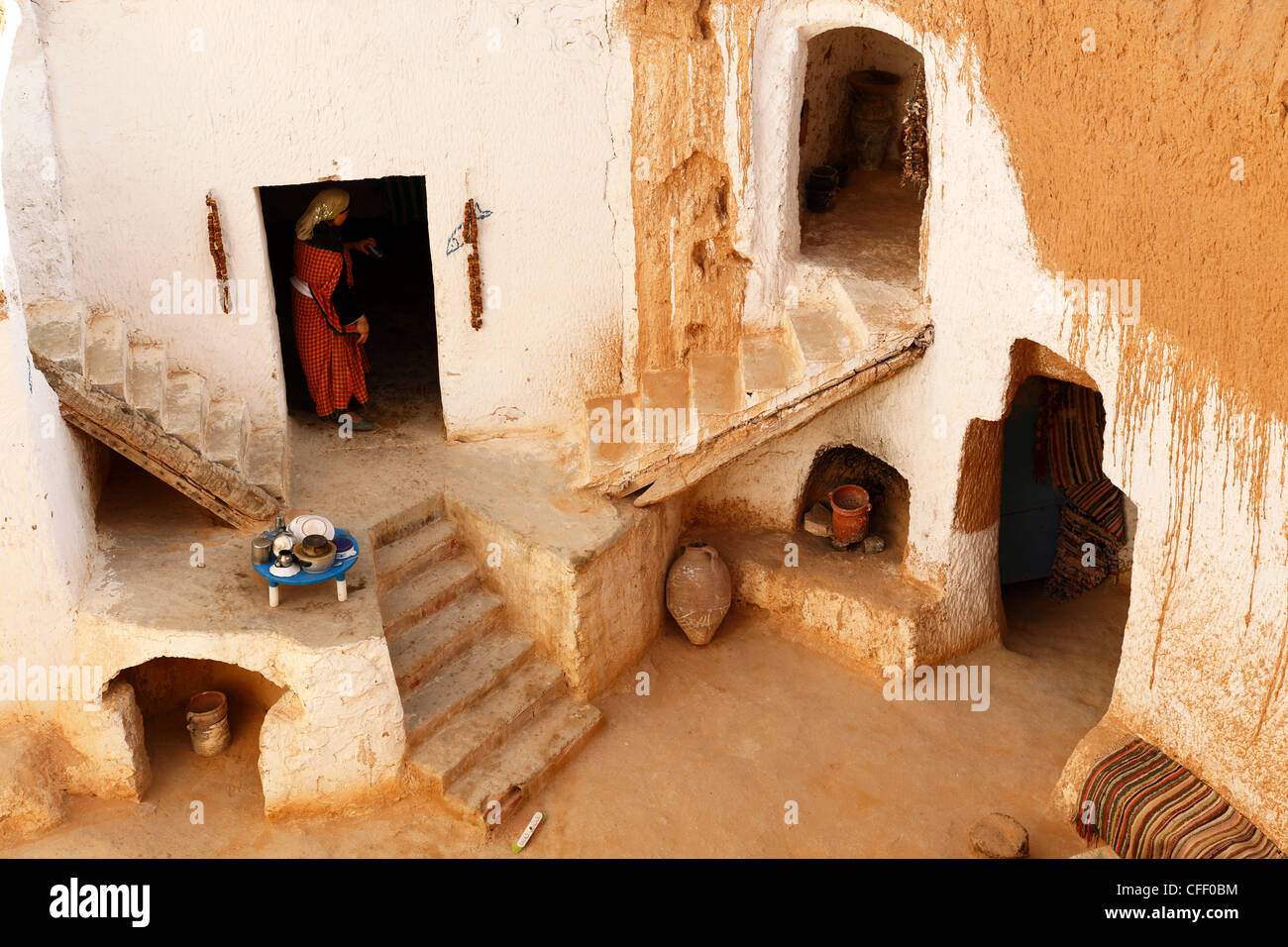 Berber underground dwellings, Matmata, Tunisia, North Africa, Africa Stock Photo