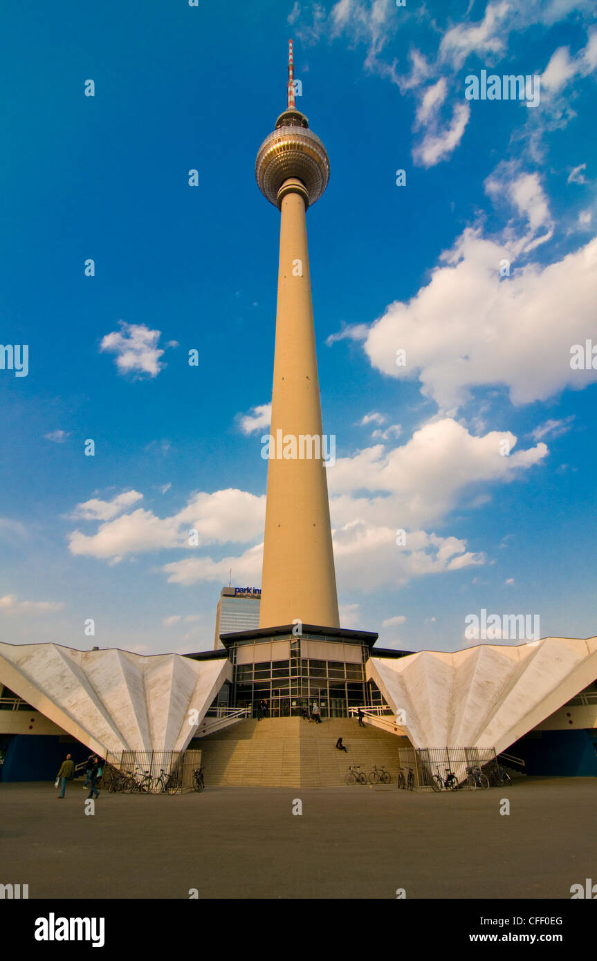The TV Tower of East Berlin, Berlin, Germany, Europe Stock Photo