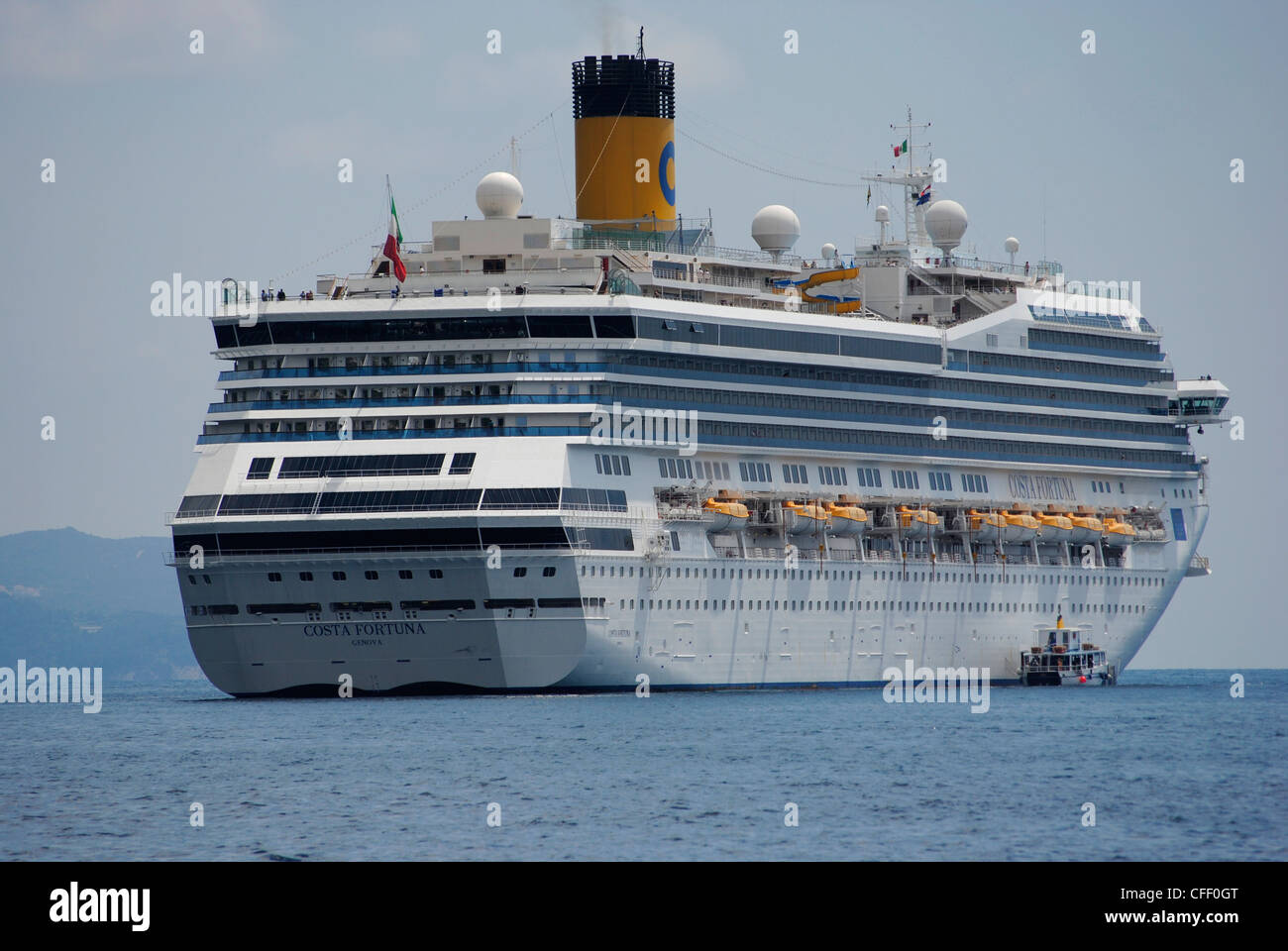 Cruise ship in Croatia Stock Photo