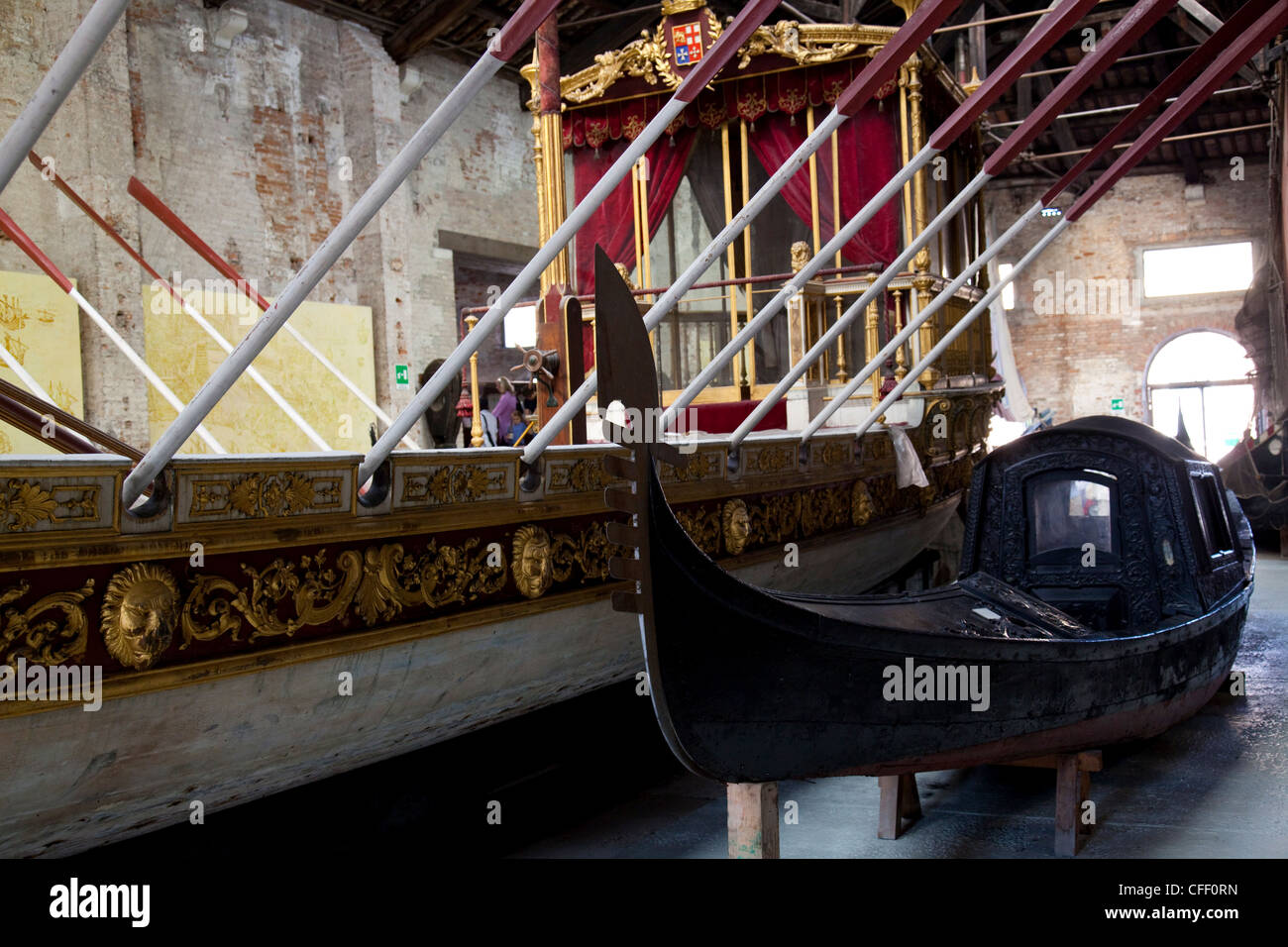 Naval museum located inside the Venice Arsenale, Venice, Veneto, Italy, Europe Stock Photo