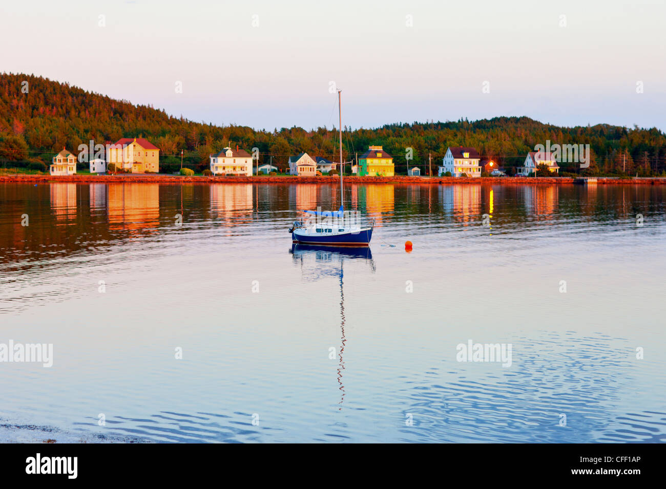 Riverport at sunset, LaHave River, Nova Scotia, Canada Stock Photo Alamy