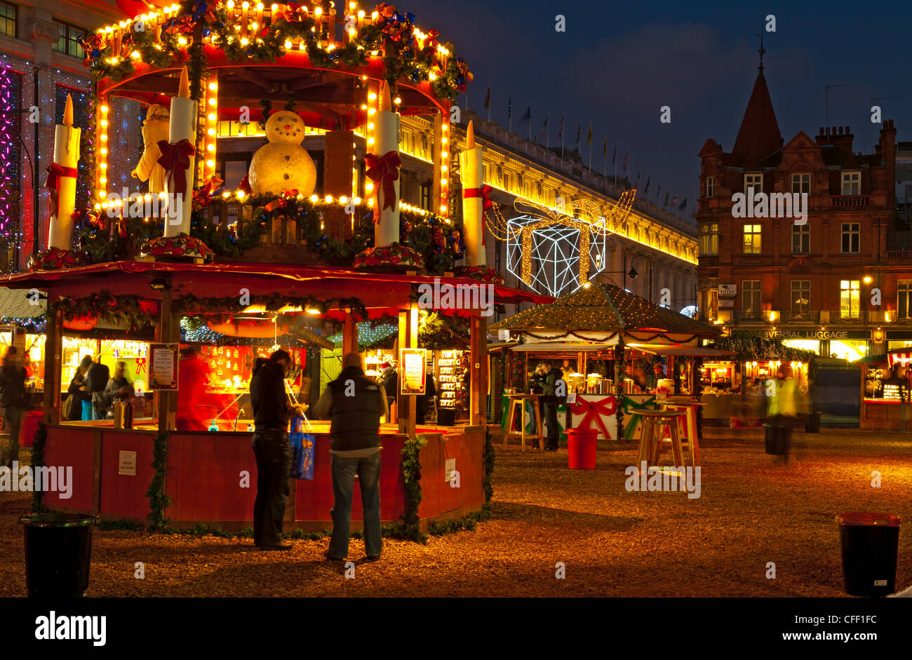Christmas Market, Oxford Street, London, England, United Kingdom, Europe Stock Photo